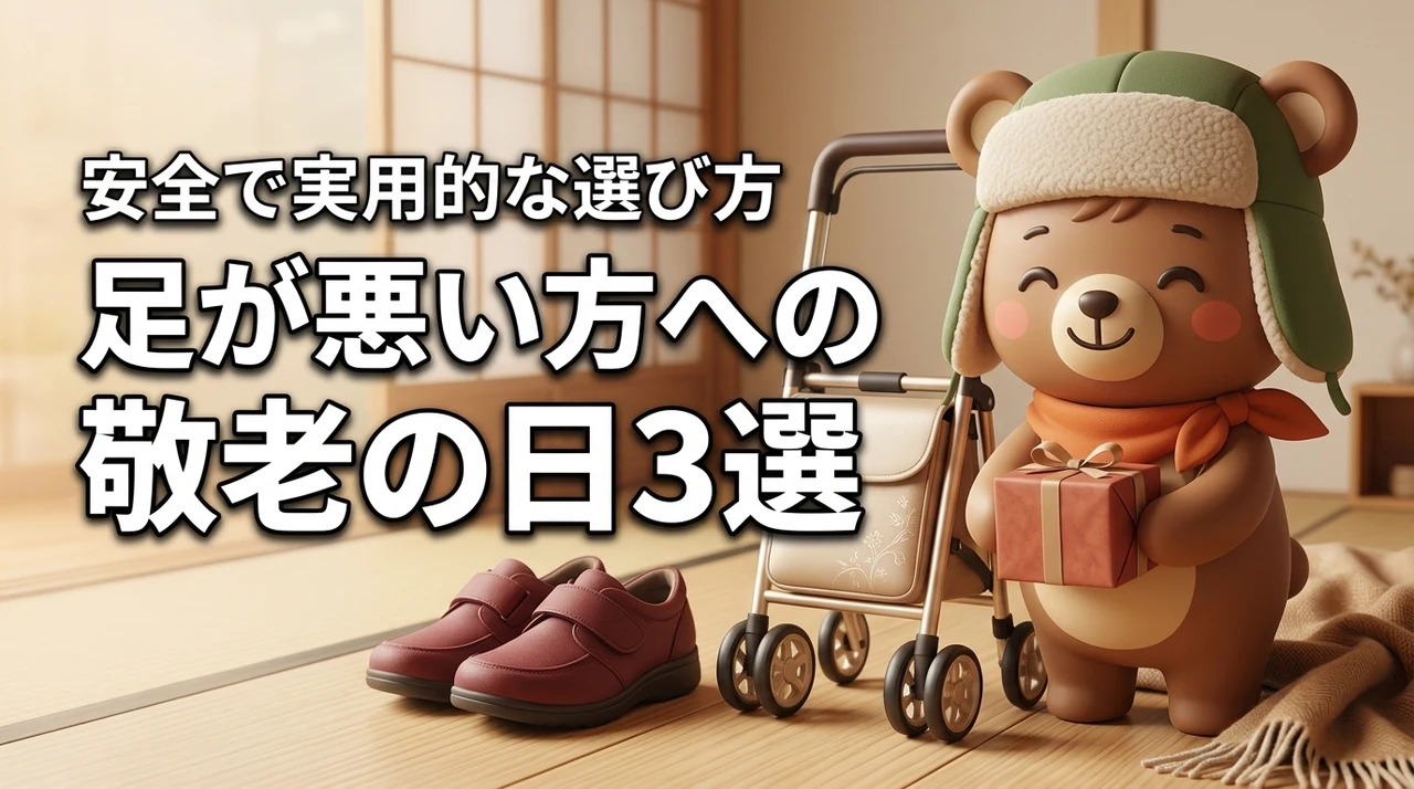 敬老の日のプレゼントで足が悪い人に喜ばれる3選！安全で実用的な選び方