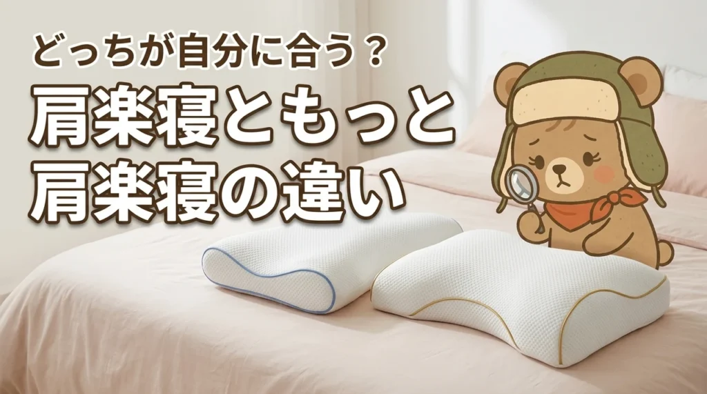 肩楽寝ともっと肩楽寝の違いは何？どちらが自分に合うか迷う人向けの比較まとめ