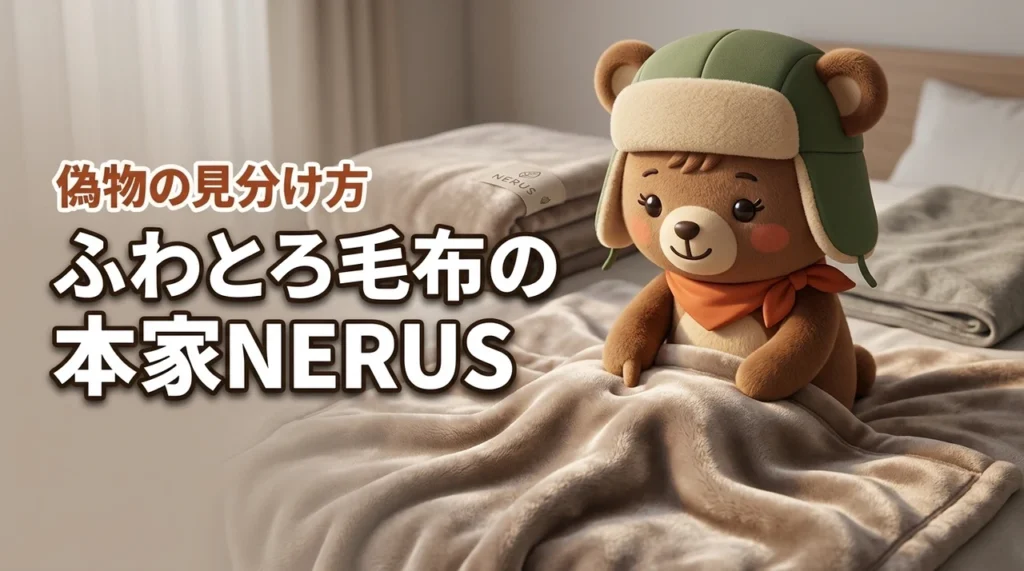 ふわとろ毛布の本家はNERUS！偽物と見分ける3つのポイントと正規購入先（記事のアイキャッチ画像）