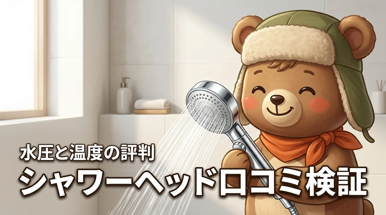 日丸屋製作所シャワーヘッドh-sh-001の口コミは本当？水圧や温度の評判を徹底検証（記事のアイキャッチ画像）
