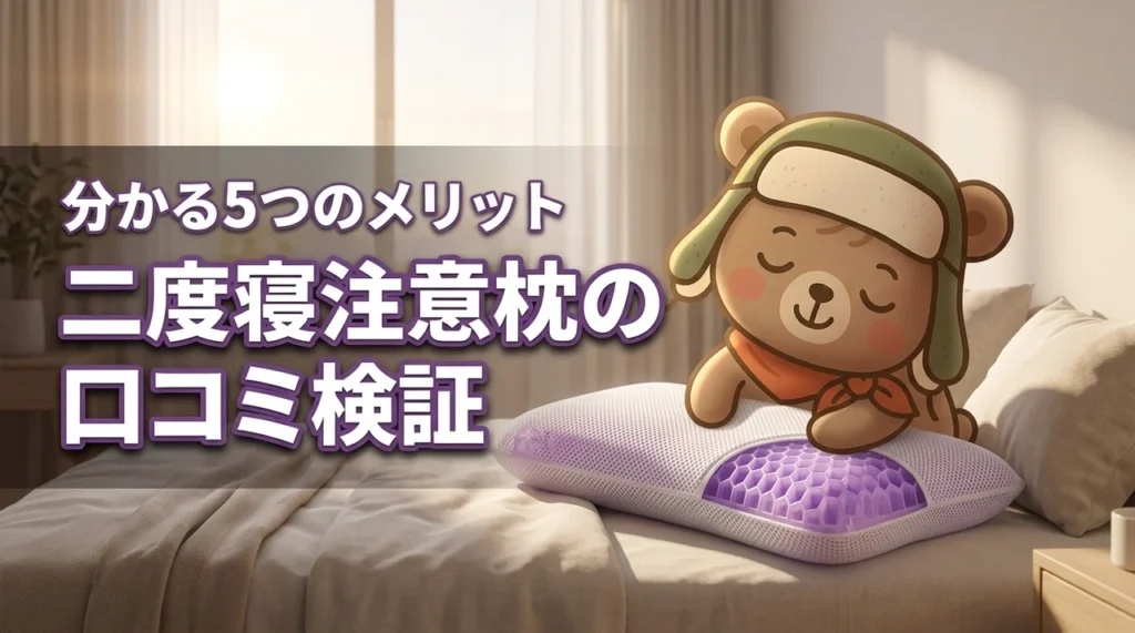 Royal Life 二度寝注意枕の口コミ評判を検証！実際の声で分かる5つのメリット（記事のアイキャッチ画像）