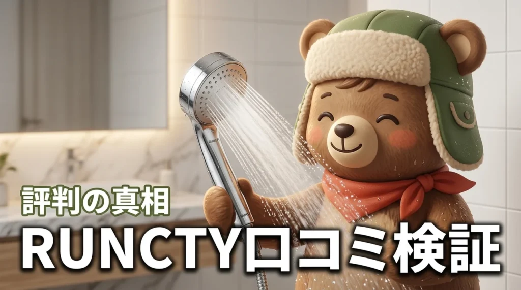 RUNCTYシャワーヘッドの口コミは本当？怪しい噂と実際の評判を確かめてみた（記事のアイキャッチ画像）